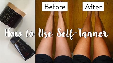 how to use self tanners.